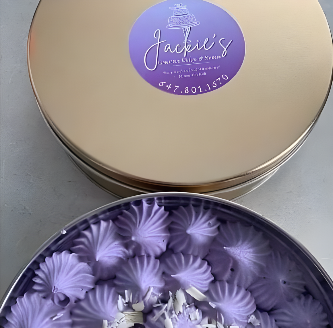 White Chocolate & Ube Mousse Cake